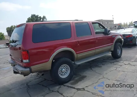 2003 Ford Excursion Eddie Bauer из США, поврежденный, VIN 1FMNU44S23EA92261